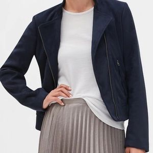 Banana republic navy suede jacket